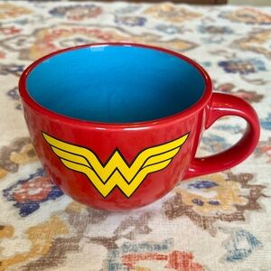 Wonder Woman Red & Blue Ceramic Coffee Mug